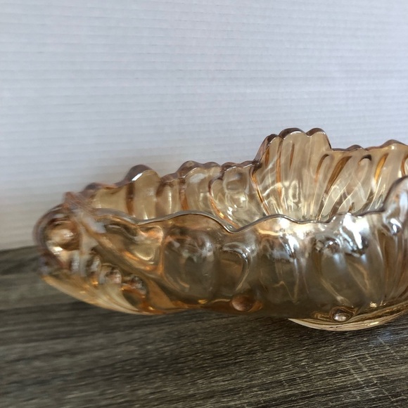 Vtg Jeannette Glass Marigold Carnival Glass Bowl - Picture 7 of 14